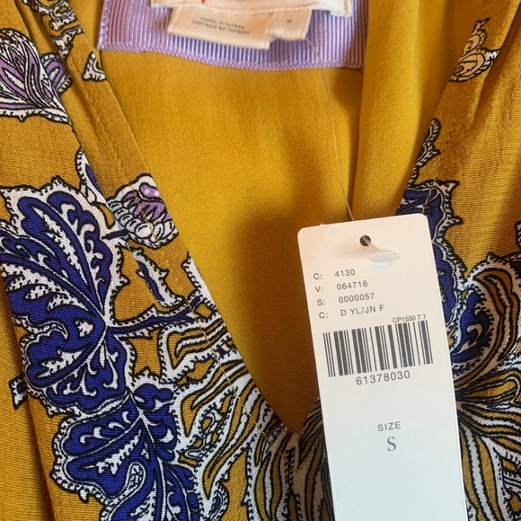 Anthropologie Yellow/Blue Sundress Size S - Picture 2 of 3